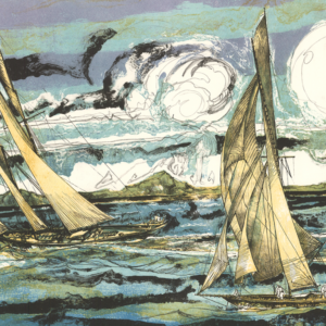 opera d'arte sul mare e i velieri bella