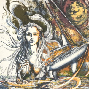 Opera d'arte mare navi